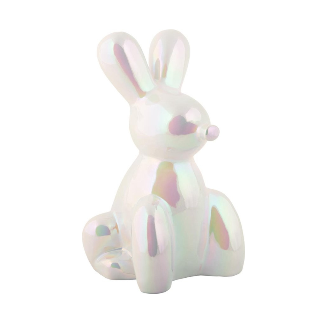 Urn Balloon Bunny - Wit